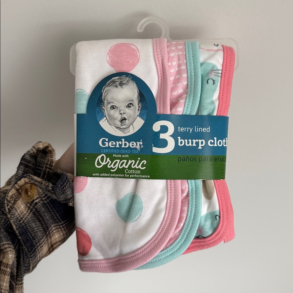 Gerber Baby Burp Cloths NWT - Picture 3 of 6